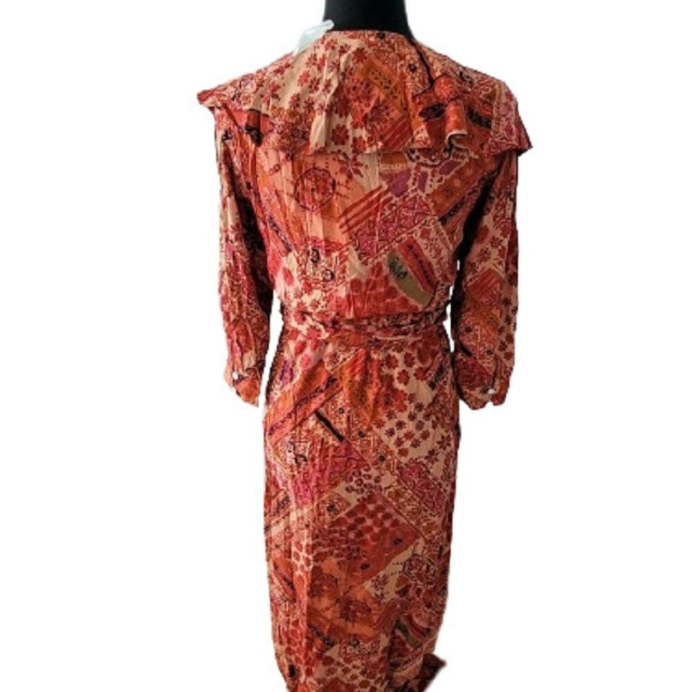 NWOT Free People Boho Robe Lennon Dress Maxi Button Front Size Small Retail $168 - Picture 6 of 16